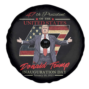 Trump Inauguration Day 2025 Spare Tire Cover 47th US President American Flag TS09 Print Your Wear