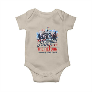 Trump Inauguration Day 2025 Baby Onesie The Return Trump Dancing TS09 Sand Print Your Wear