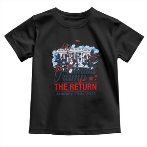 Trump Inauguration Day 2025 Toddler T Shirt The Return Trump Dancing TS09 Black Print Your Wear