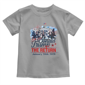 Trump Inauguration Day 2025 Toddler T Shirt The Return Trump Dancing TS09 Sport Gray Print Your Wear