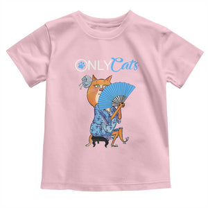 Funny Adult Joke Meme Only Cat Toddler T Shirt TS09 Light Pink Print Your Wear