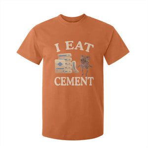 Funny Cat Meme T Shirt For Kid I Eat Cement TS09 Orange Print Your Wear