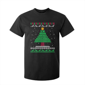 Funny Xmas Math Pi Christmas Tree T Shirt For Kid TS09 Black Print Your Wear