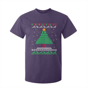 Funny Xmas Math Pi Christmas Tree T Shirt For Kid TS09 Purple Print Your Wear