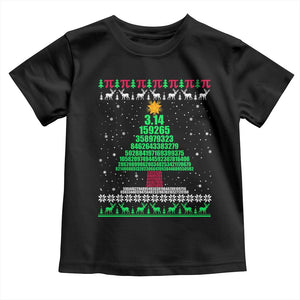 Funny Xmas Math Pi Christmas Tree Toddler T Shirt TS09 Black Print Your Wear