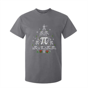 Funny Christmas Math Teacher T Shirt For Kid Pi Christmas Tree TS09 Charcoal Print Your Wear