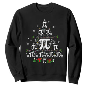 Funny Christmas Math Teacher Sweatshirt Pi Christmas Tree TS09 Black Print Your Wear
