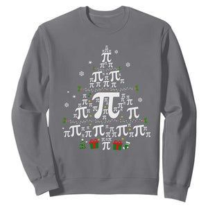 Funny Christmas Math Teacher Sweatshirt Pi Christmas Tree TS09 Charcoal Print Your Wear