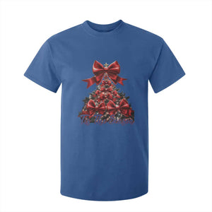 Christmas Tree Coquette Tis The Season T Shirt For Kid TS09 Royal Blue Print Your Wear
