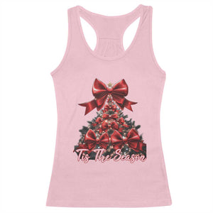 Christmas Tree Coquette Tis The Season Racerback Tank Top TS09 Light Pink Print Your Wear