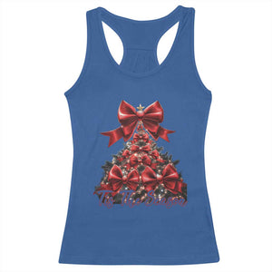 Christmas Tree Coquette Tis The Season Racerback Tank Top TS09 Royal Blue Print Your Wear