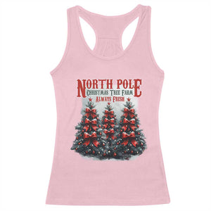 Xmas Coquette Racerback Tank Top North pole Christmas Tree Farm Always Fresh TS09 Light Pink Print Your Wear