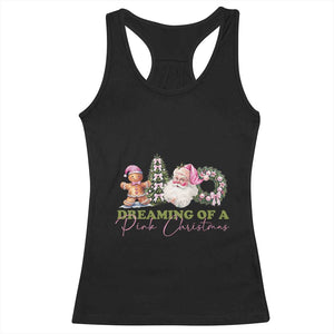 Dreaming Of A Pink Christmas Racerback Tank Top TS09 Black Print Your Wear