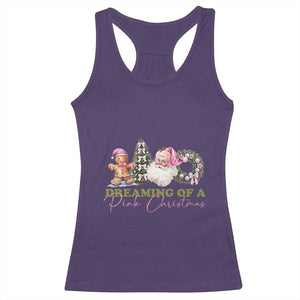 Dreaming Of A Pink Christmas Racerback Tank Top TS09 Purple Print Your Wear