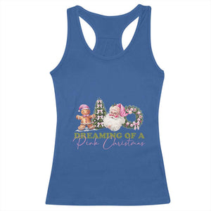 Dreaming Of A Pink Christmas Racerback Tank Top TS09 Royal Blue Print Your Wear