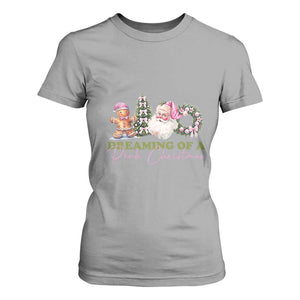 Dreaming Of A Pink Christmas T Shirt For Women TS09 Sport Gray Print Your Wear