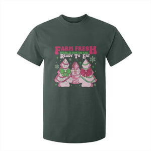 Farm Fresh Christmas Tree Cakes Coquette T Shirt For Kid TS09 Dark Forest Green Print Your Wear