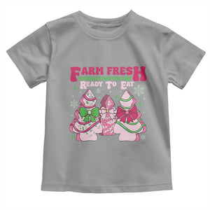 Farm Fresh Christmas Tree Cakes Coquette Toddler T Shirt TS09 Sport Gray Print Your Wear