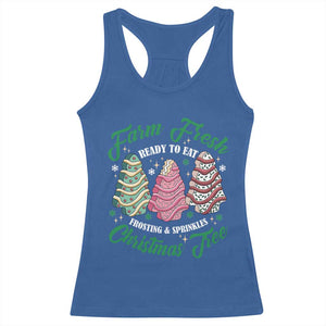 Farm Fresh Christmas Tree Cakes Racerback Tank Top TS09 Royal Blue Print Your Wear