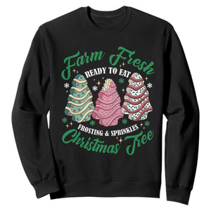 Farm Fresh Christmas Tree Cakes Sweatshirt TS09 Black Print Your Wear