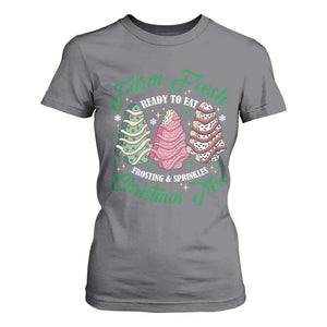 Farm Fresh Christmas Tree Cakes T Shirt For Women TS09 Charcoal Print Your Wear