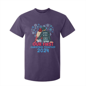 Our First Christmas Together 2024 T Shirt For Kid TS09 Purple Print Your Wear