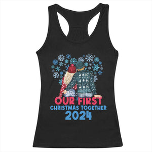Our First Christmas Together 2024 Racerback Tank Top TS09 Black Print Your Wear