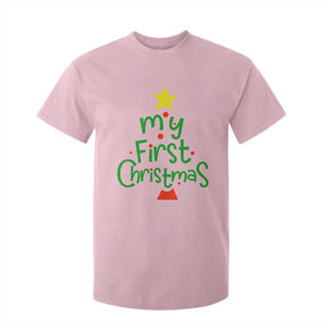 My First Christmas Family Matching T Shirt For Kid TS09 Light Pink Print Your Wear