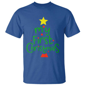 My First Christmas Family Matching T Shirt TS09 Royal Blue Print Your Wear