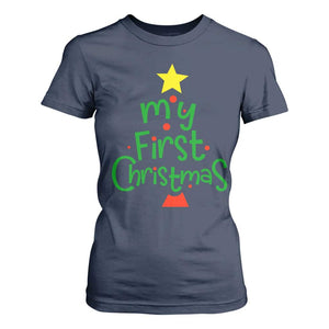 My First Christmas Family Matching T Shirt For Women TS09 Navy Print Your Wear