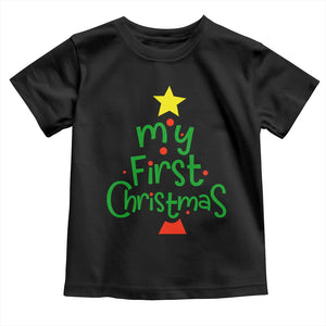 My First Christmas Family Matching Toddler T Shirt TS09 Black Print Your Wear