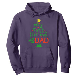 My First Christmas As Dad Family Matching Hoodie TS09 Purple Print Your Wear