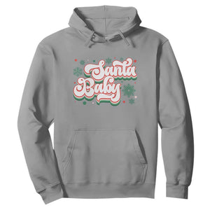 Funny Santa Baby Hoodie TS09 Sport Gray Print Your Wear