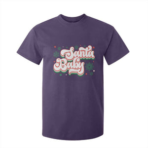 Funny Santa Baby T Shirt For Kid TS09 Purple Print Your Wear
