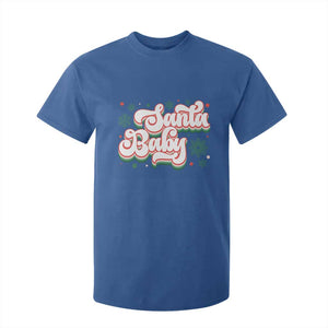 Funny Santa Baby T Shirt For Kid TS09 Royal Blue Print Your Wear