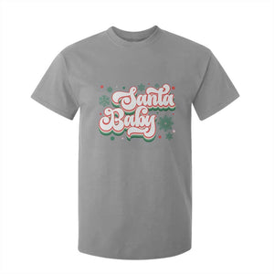 Funny Santa Baby T Shirt For Kid TS09 Sport Gray Print Your Wear