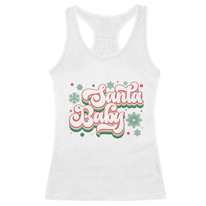 Funny Santa Baby Racerback Tank Top TS09 White Print Your Wear