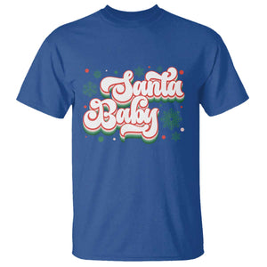 Funny Santa Baby T Shirt TS09 Royal Blue Print Your Wear