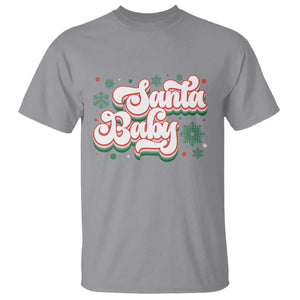 Funny Santa Baby T Shirt TS09 Sport Gray Print Your Wear