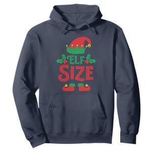 Cute First Christmas ELF Size Hoodie TS09 Navy Print Your Wear