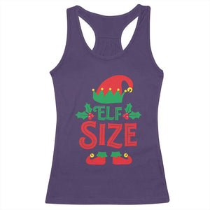 Cute First Christmas ELF Size Racerback Tank Top TS09 Purple Print Your Wear