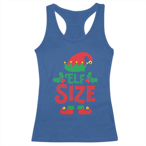 Cute First Christmas ELF Size Racerback Tank Top TS09 Royal Blue Print Your Wear