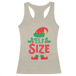 Cute First Christmas ELF Size Racerback Tank Top TS09 Sand Print Your Wear