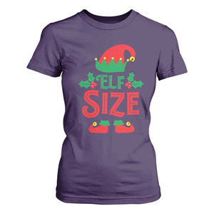 Cute First Christmas ELF Size T Shirt For Women TS09 Purple Print Your Wear