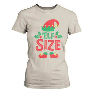 Cute First Christmas ELF Size T Shirt For Women TS09 Sand Print Your Wear