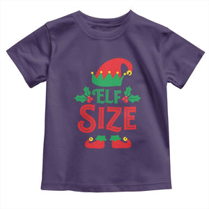 Cute First Christmas ELF Size Toddler T Shirt TS09 Purple Print Your Wear