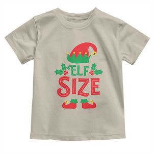 Cute First Christmas ELF Size Toddler T Shirt TS09 Sand Print Your Wear