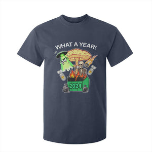 Funny Christmas What A Year Dumpster Fire T Shirt For Kid TS09 Navy Print Your Wear