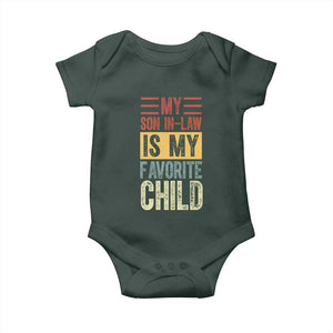 Funny My Son In Law Is My Favorite Child Baby Onesie TS09 Print Your Wear