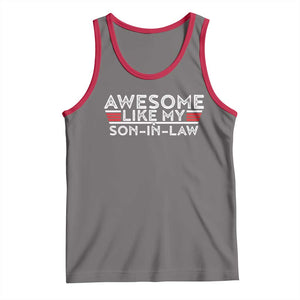 Funny Awesome Like My Son In Law Tank Top TS09 Deep Heather Red Print Your Wear